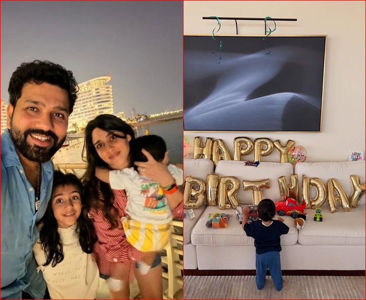 రోహిత్ కొడుకు ఫస్ట్ బర్త్‌డే.. ఫొటోలు వైరల్