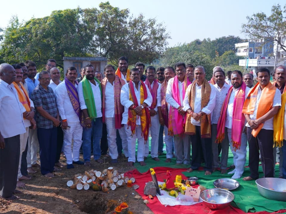 నూతన గదుల నిర్మాణానికి శంకుస్థాపన