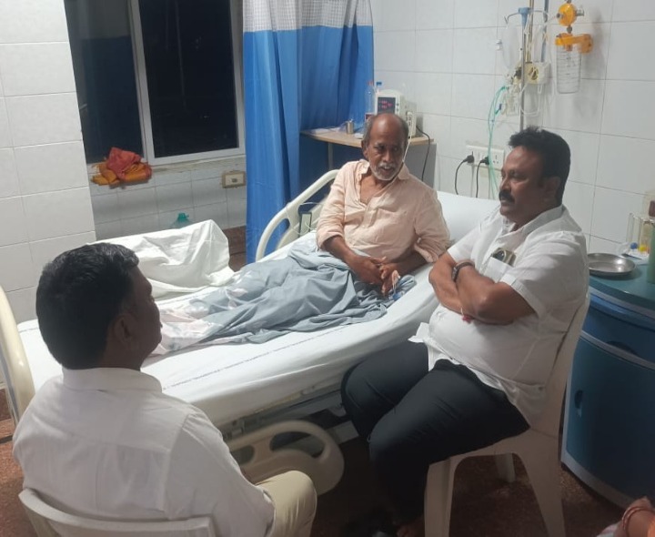 అల్లూరు గ్రామ సర్పంచ్‌కు ఎమ్మెల్య గిత్త పరామర్శ