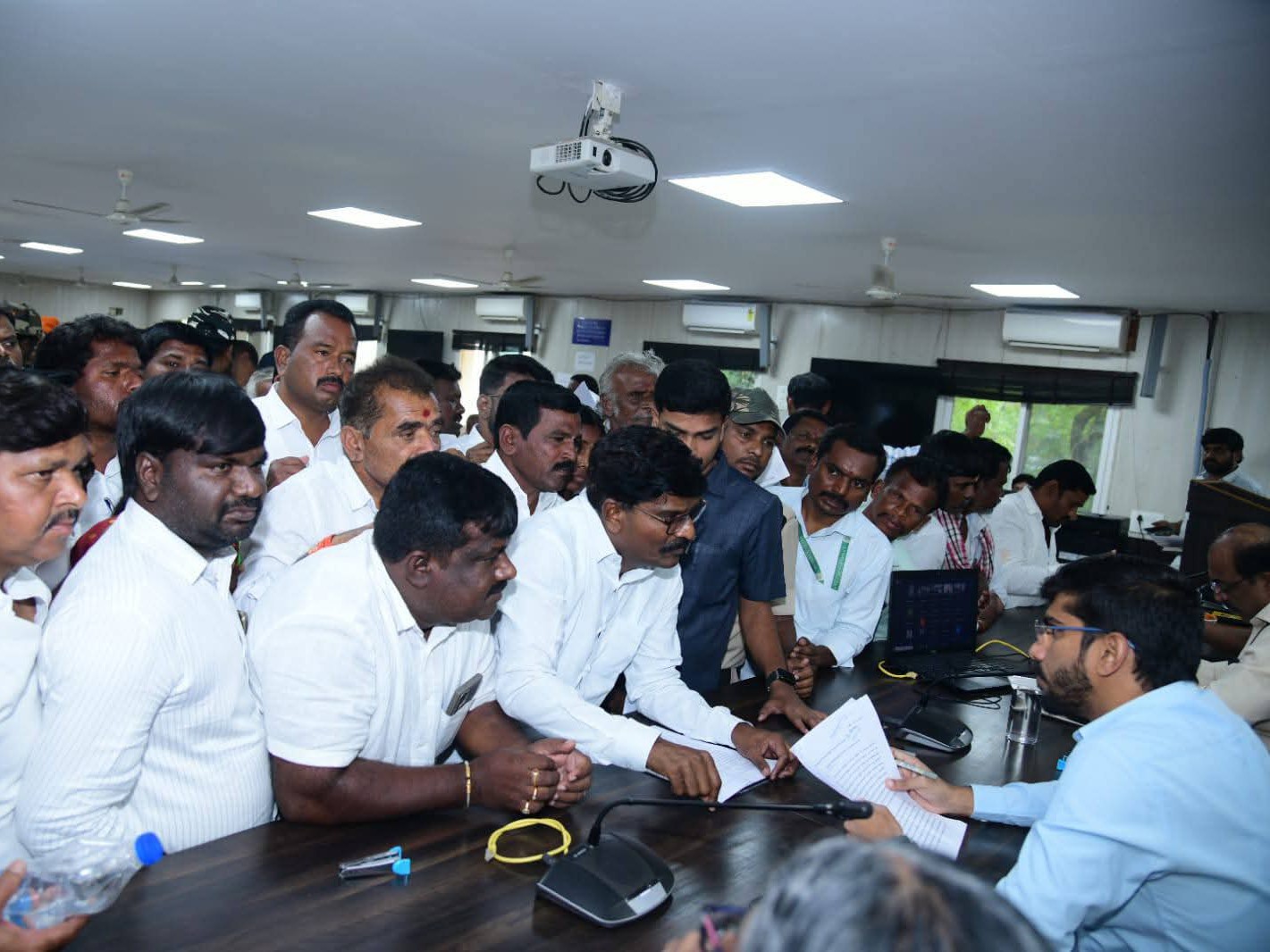 టీడీపీ ఎమ్మెల్యేపై కలెక్టర్‌కు ఫిర్యాదు