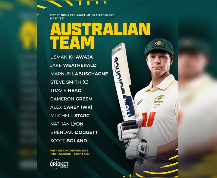 యాషెస్ ఓపెనర్‌కు ఆసీస్ ప్లేయింగ్ XI ఇదే