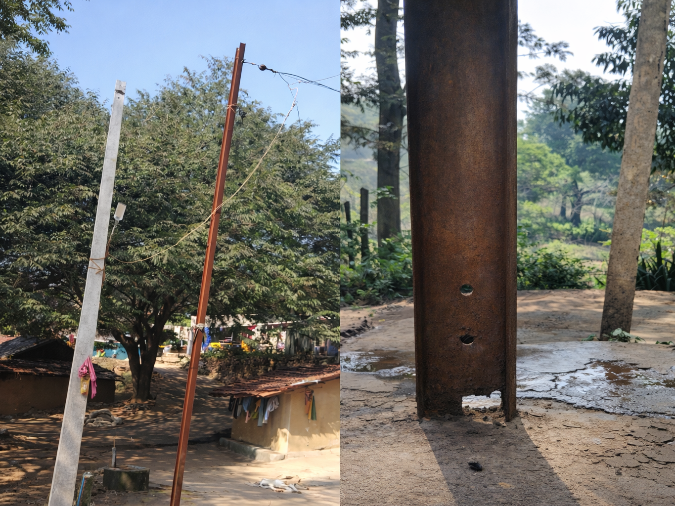 బొర్రగొందిలో తుప్పు పట్టిన స్తంభాలతో ప్రాణభయం