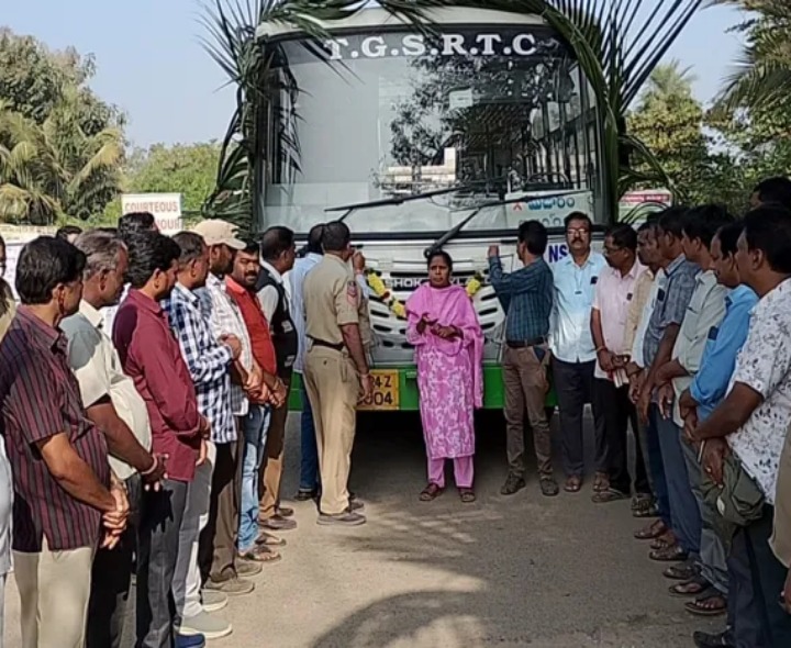 నర్సంపేట నుంచి మేడారంకు బస్సు సర్వీస్ ప్రారంభం