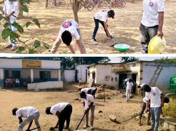 ఎన్ఎస్ఎస్ వాలంటీర్ల శ్రమదానం