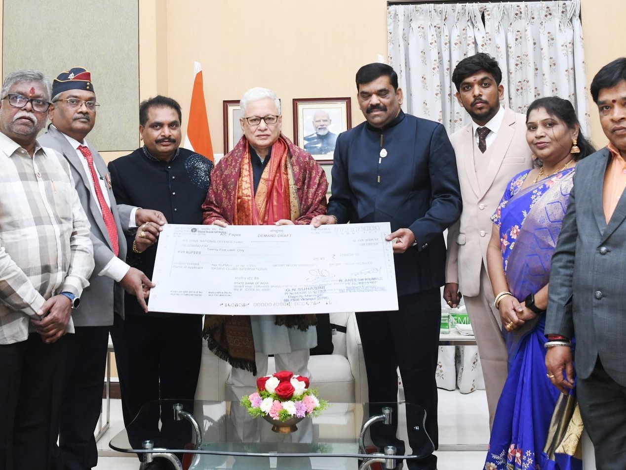 తెలంగాణ సైనిక్ వెల్ఫేర్ ఫండ్‌కు రూ.25 లక్షల విరాళం