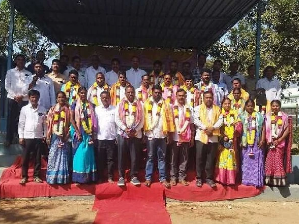 నూతన గ్రామ పాలకవర్గాలకు ఘన సన్మానం