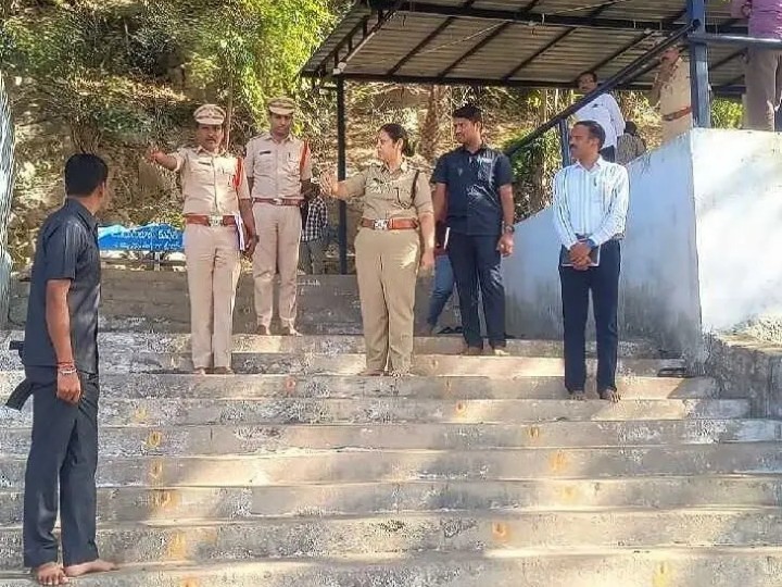 గంగాపూర్ ఆలయంలో తనిఖీ చేసిన ఎస్పీ