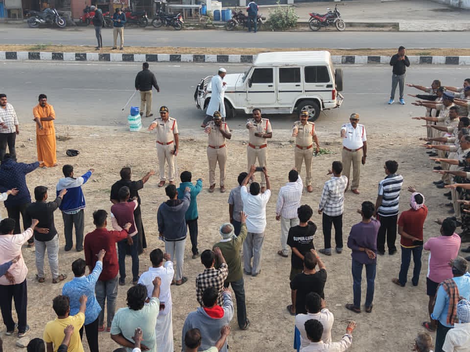 మార్కాపురం పట్టణంలో కార్డెన్ సెర్చ్ నిర్వహణ