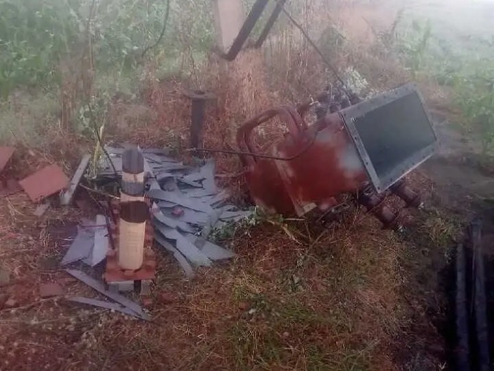 ట్రాన్స్‌ఫార్మర్ ధ్వంసం.. కాపర్ వైర్లు చోరీ