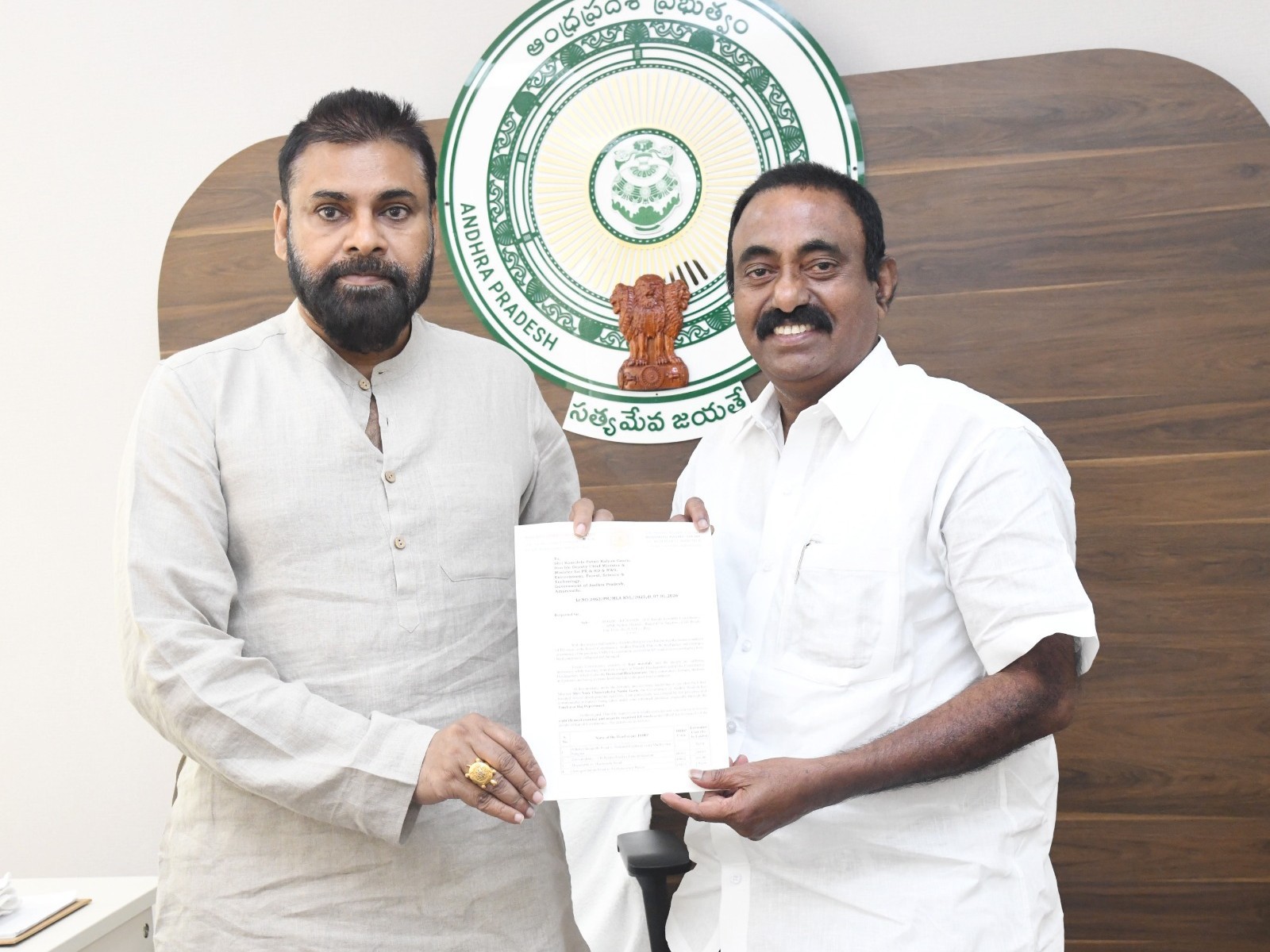 డిప్యూటీ సీఎం పవన్ కళ్యాణ్‌ను కలిసిన కావలి ఎమ్మెల్యే