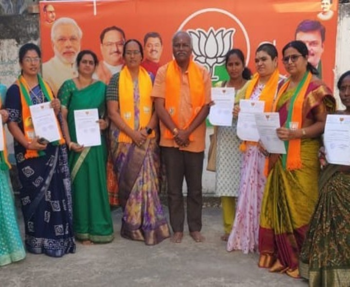 బీజేపీ జిల్లా మహిళా మోర్చా అధ్యక్షురాలిగా నాగమణి