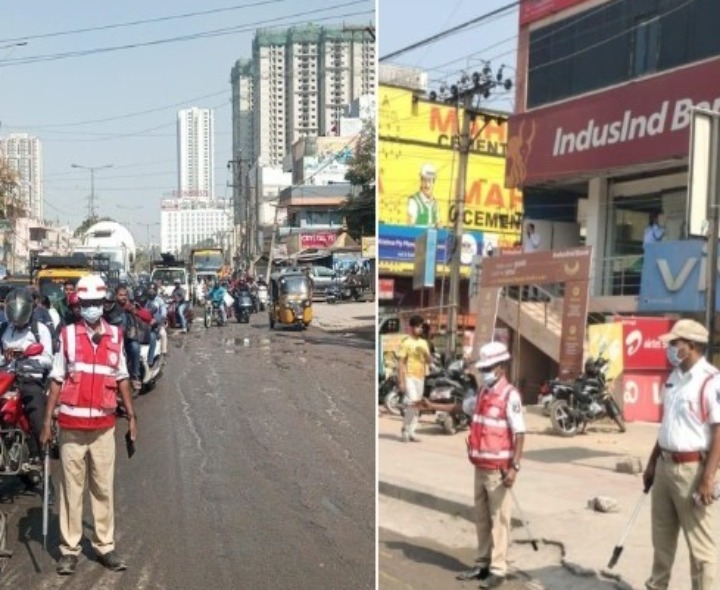 ఫ్రీ లెఫ్ట్ ఇబ్బంది లేకుండా పోలీసుల చర్యలు.!
