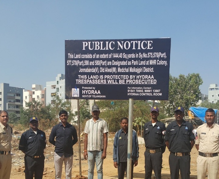 జొన్న‌బండ‌లో పార్కును కాపాడిన హైడ్రా