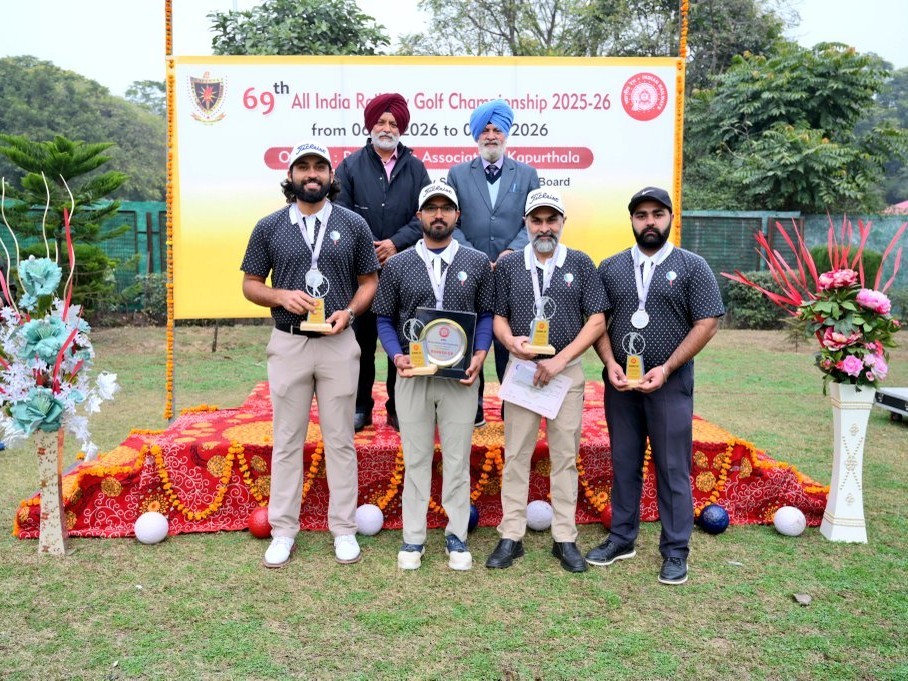 గోల్ఫ్.. సికింద్రాబాద్ SCR జట్టుకు తృతీయ స్థానం