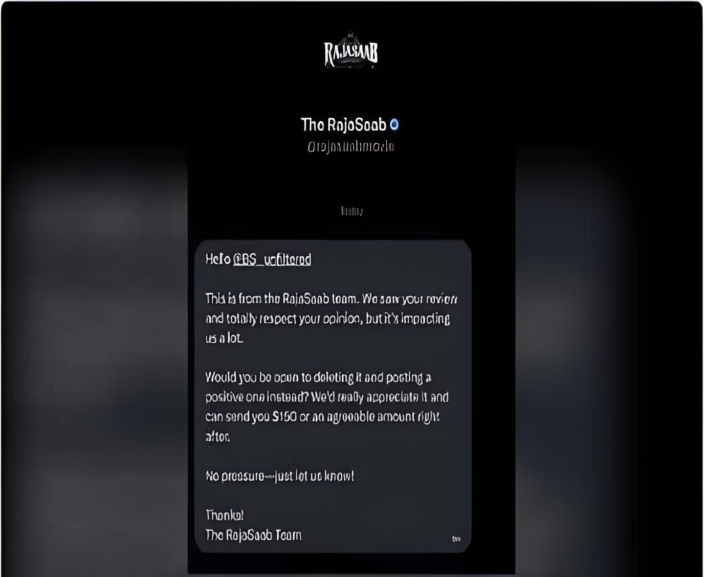 ‘రాజాసాబ్’ నెగటివ్ రివ్యూ.. తొలగిస్తే రూ.14 వేలు