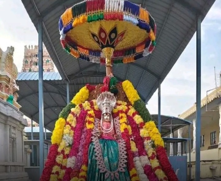 చౌడేశ్వరి దేవి మాతకు వైభవంగా పల్లకి సేవ