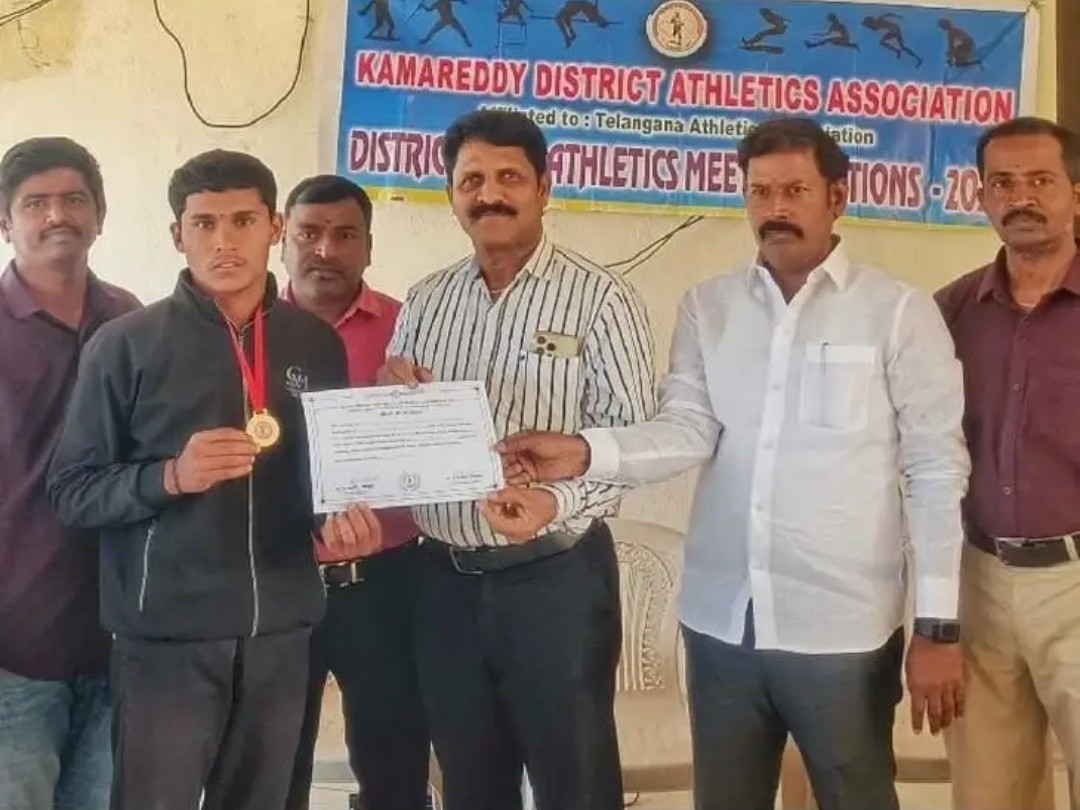 రాష్ట్రస్థాయి అథ్లెటిక్స్‌కు పిట్లం విద్యార్థి ఎంపిక
