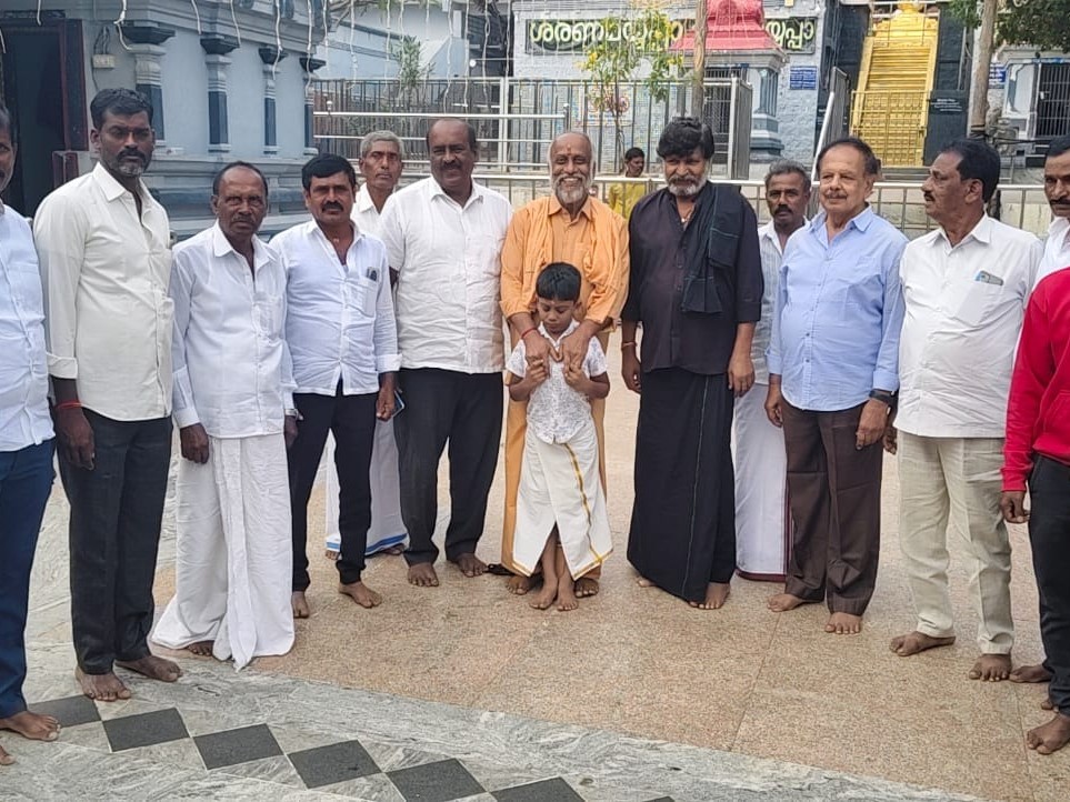 అయ్యప్ప స్వామి ఆలయాన్ని సందర్శించిన జడ్పీ ఛైర్మన్