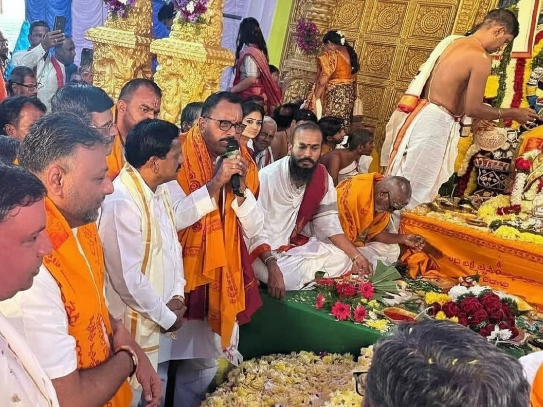 వేదాద్రి బ్రహ్మోత్సవాల్లో ఎంపీ, ఎమ్మెల్యే ప్రత్యేక పూజలు