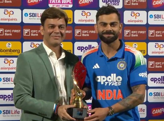 కోహ్లీకి 45వ వన్డే MOM అవార్డు