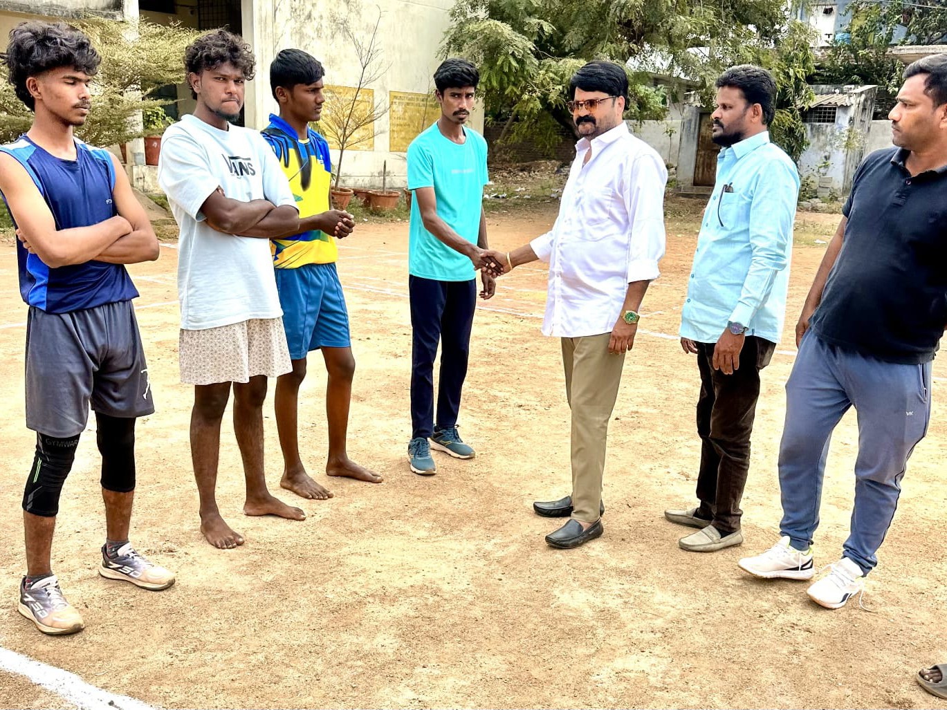 రంగశాయిపేటలో ఉమ్మడి జిల్లా స్థాయి వాలీబాల్ పోటీలు ప్రారంభం