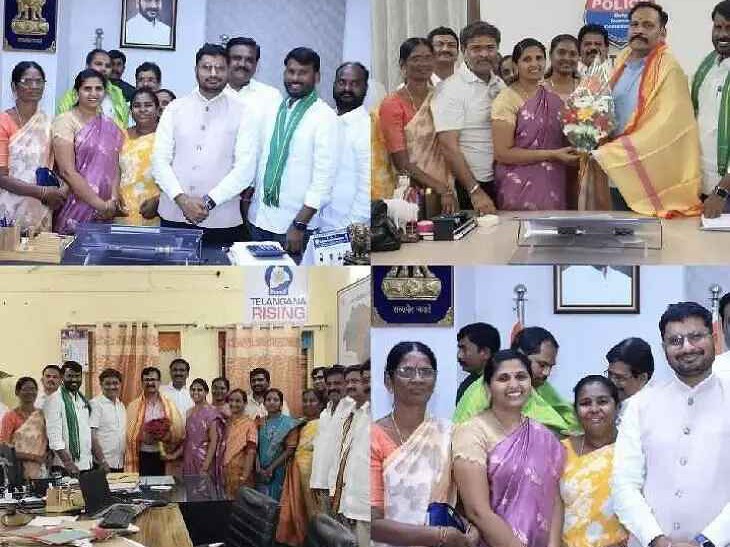 జనగామ కలెక్టర్‌ను  కలిసిన మున్సిపల్ ఛైర్పర్సన్