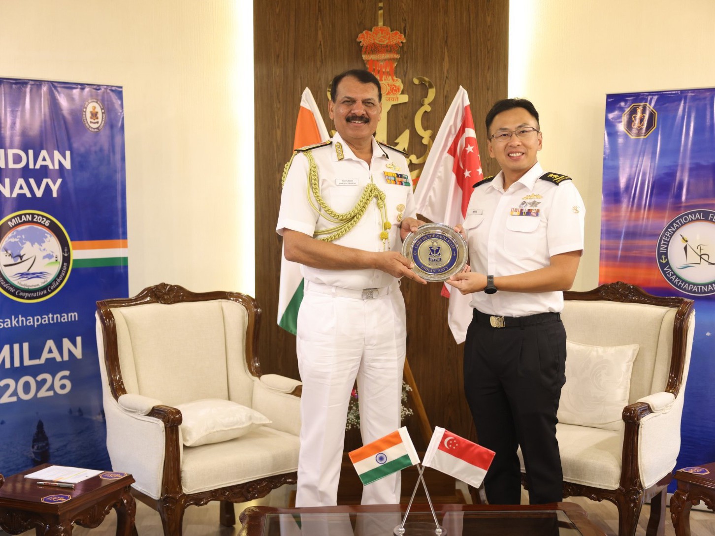 భారత్–సింగపూర్ నౌకాదళాల మధ్య సహకారం బలోపేతం