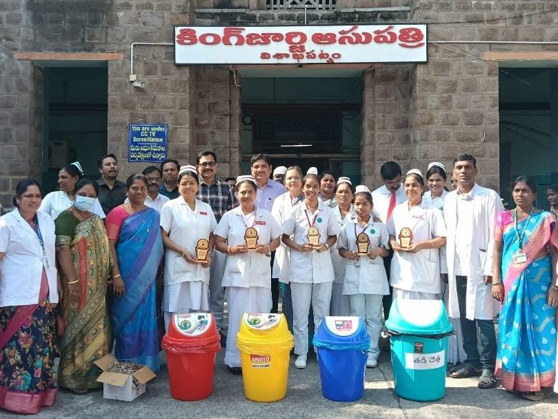 జీరో వేస్ట్‌పై కేజీహెచ్‌లో అవగాహన ర్యాలీ