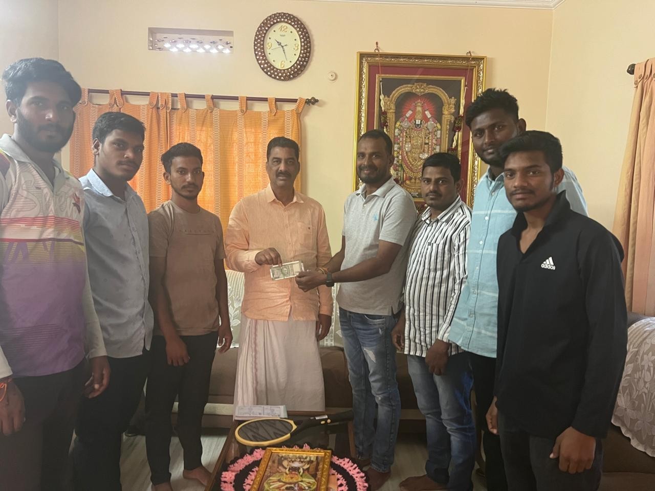 రామాలయం నిర్మాణానికి మాజీ ఎంపీపీ విరాళం