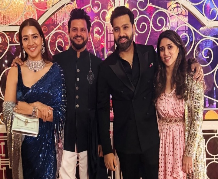 శిఖర్ ధావన్ రిసెప్షన్‌లో క్రికెటర్ల సందడి