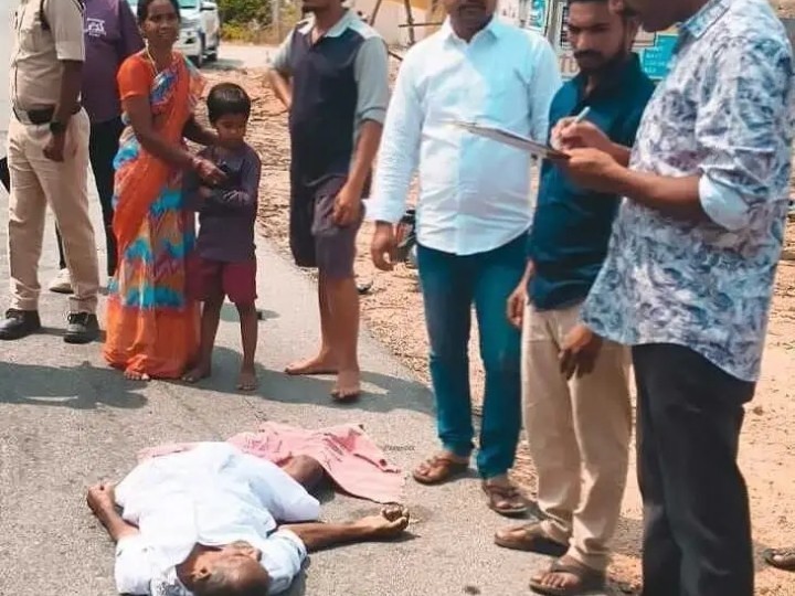 రోడ్డు ప్రమాదంలో వృద్ధుడు మృతి