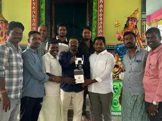 ఎల్లమ్మ ఆలయంలో సీసీ కెమెరాల ఏర్పాటు