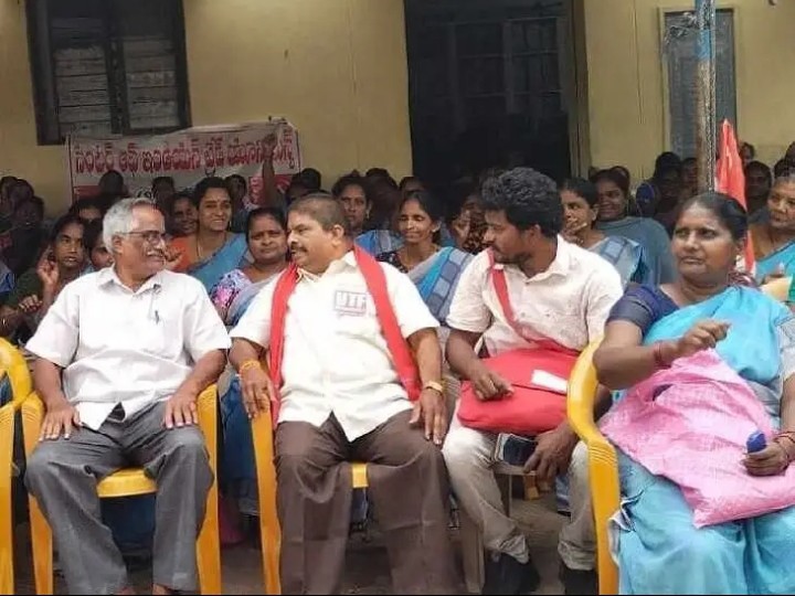 అంగన్వాడీల దీక్షకు యూటీఎఫ్ మద్దతు