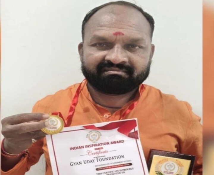 లక్ష్మణ్ రాథోడ్​కు ఇండియన్ బెస్ట్ ఇన్​స్పిరేషన్​ అవార్డ్