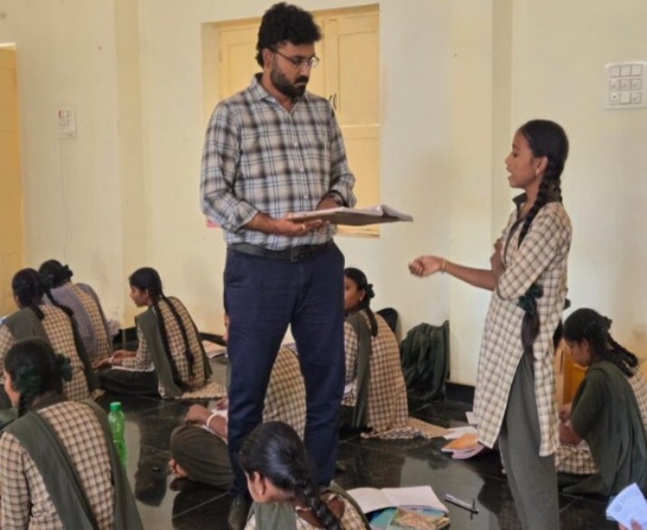 పాఠశాలను తనిఖీ చేసిన జిల్లాసమగ్ర శిక్ష ప్రాజెక్ట్ అధికారి