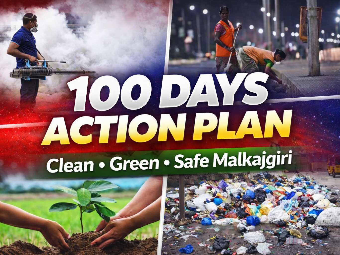 మల్కాజ్‌గిరి కార్పొరేషన్‌లో 100 రోజుల యాక్షన్ ప్లాన్ షురూ..!