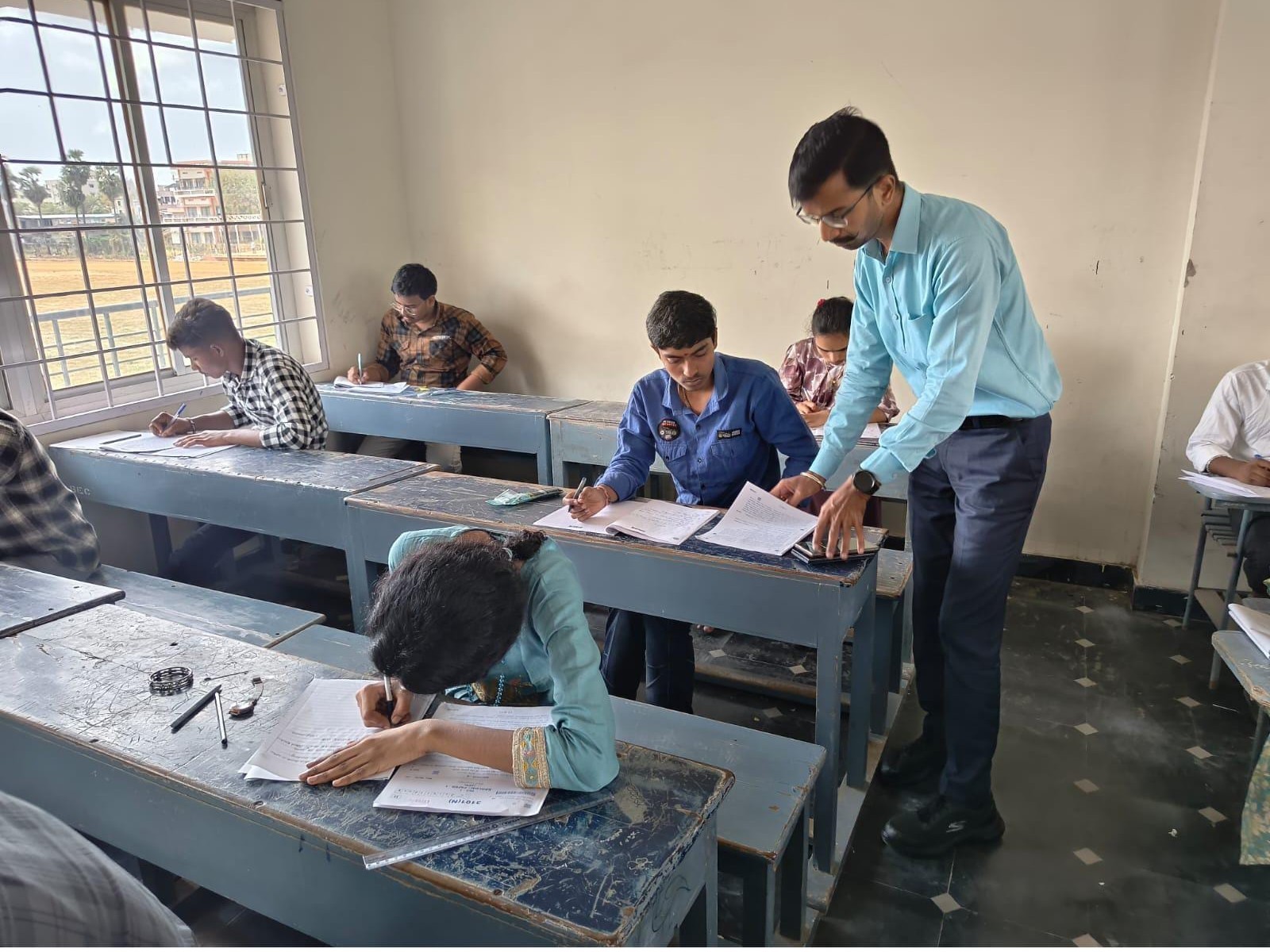 ఇంటర్ పరీక్షా కేంద్రాల తనిఖీ