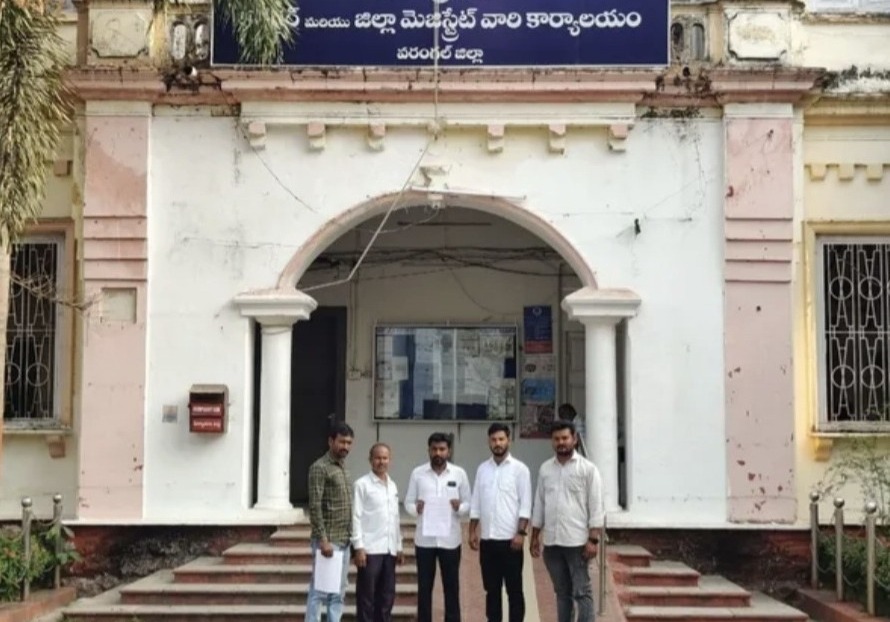 అక్రమ మట్టి తవ్వకంపై కలెక్టర్ కు ఫిర్యాదు