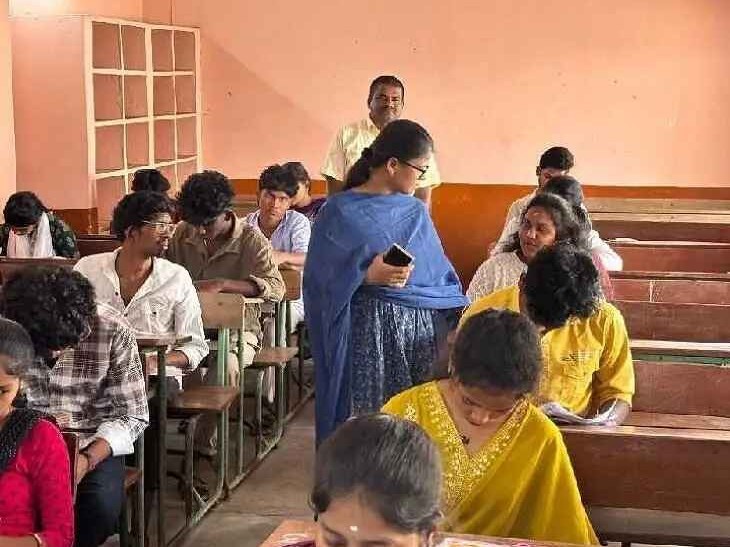 పరీక్షా కేంద్రాలను తనిఖీ చేసిన డీఆర్వో