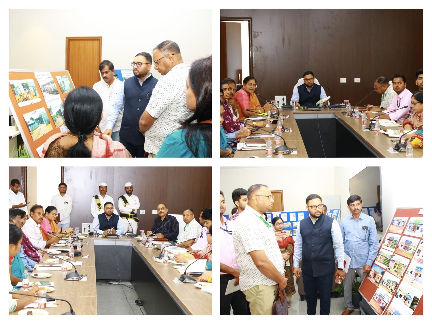 ఉపాధి హామీ పనులపై కేంద్ర బృందానికి ప్రజెంటేషన్