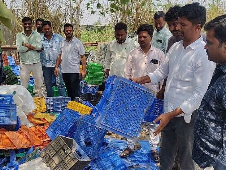 వీ.కోట మార్కెట్‌లో క్రేట్ల దొంగలు..!