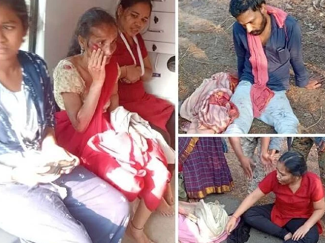 శ్రీశైలం ఘాట్ రోడ్డులో కారు–ఆటో ఢీ, నలుగురికి గాయాలు