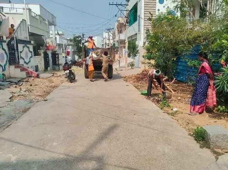వనపర్తిలోని 31వ వార్డులో పారిశుద్ధ్య పనులు