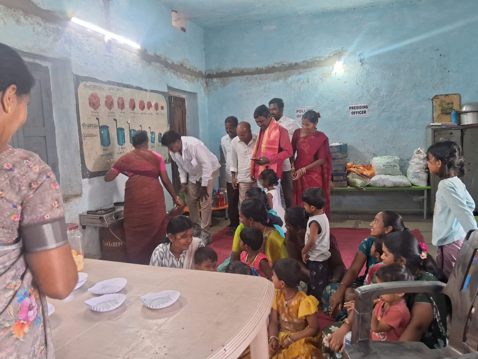 మల్కాపూర్ గ్రామంలో అంగన్వాడీ కేంద్రం తనిఖీ