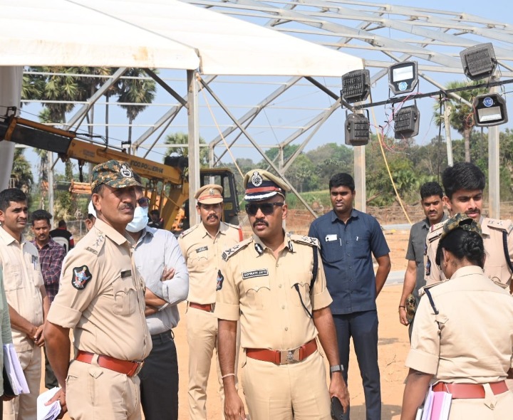 సీఎం చంద్రబాబు పర్యటనకు పటిష్టమైన భద్రత ఏర్పాట్లు
