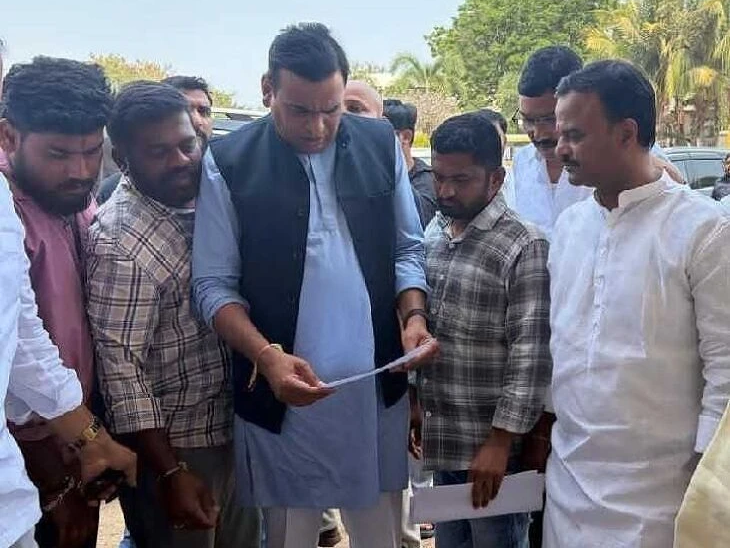 రహదారిని బాగు చేయండి  ఎంపీకి వినతి..!