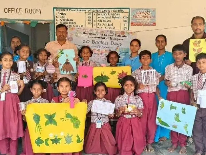 ఆకులతో పక్షుల బొమ్మల తయారీ