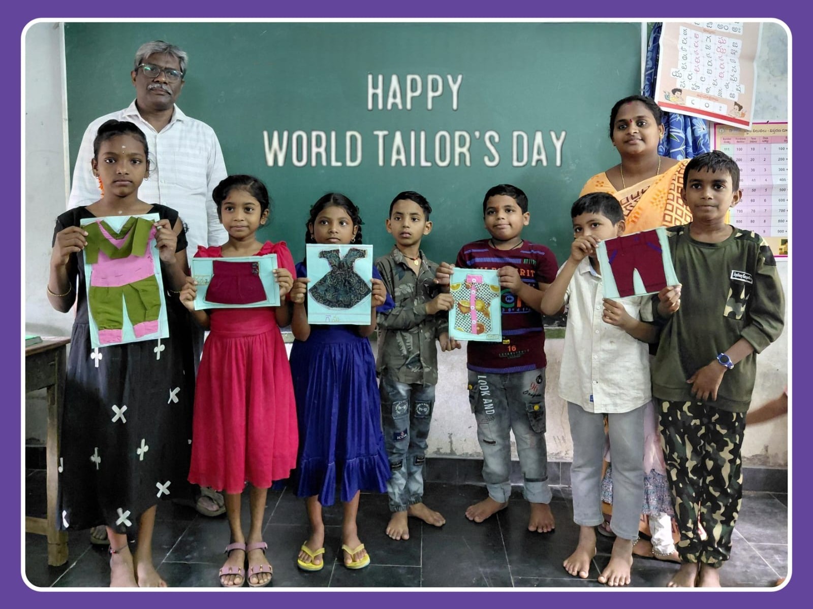 చింతలగరువు స్కూల్లో టైలర్స్ డే