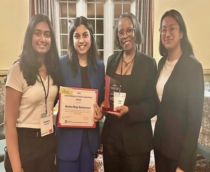 రోజా కుమార్తెకు లీడర్ షిప్ అవార్డు