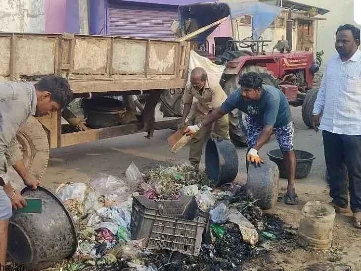 పంచాయతీ ఈవో పర్యవేక్షణలో ముమ్మరంగా పారిశుధ్య పనులు